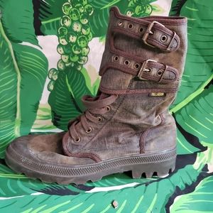 PALLADIUM Brown Tactical Boot